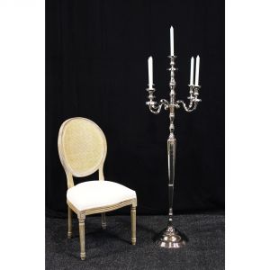 Silver Floor Candelabra 5'